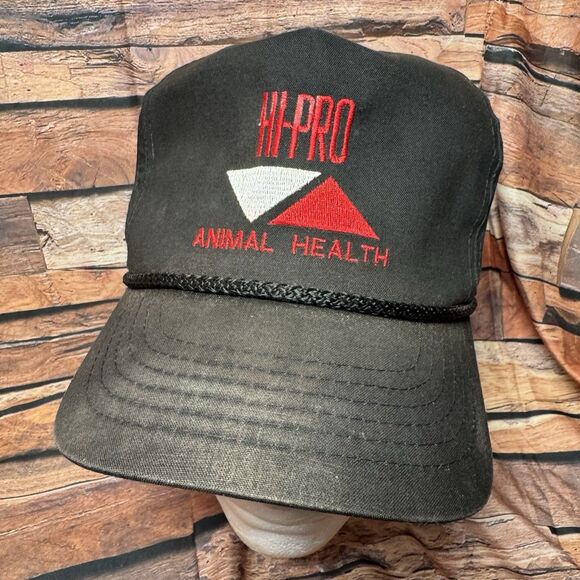 Hi Pro Animal Health Hat Cap Black SnapBack Adjustable Logo Farm Ranch Livestock - Picture 1 of 8